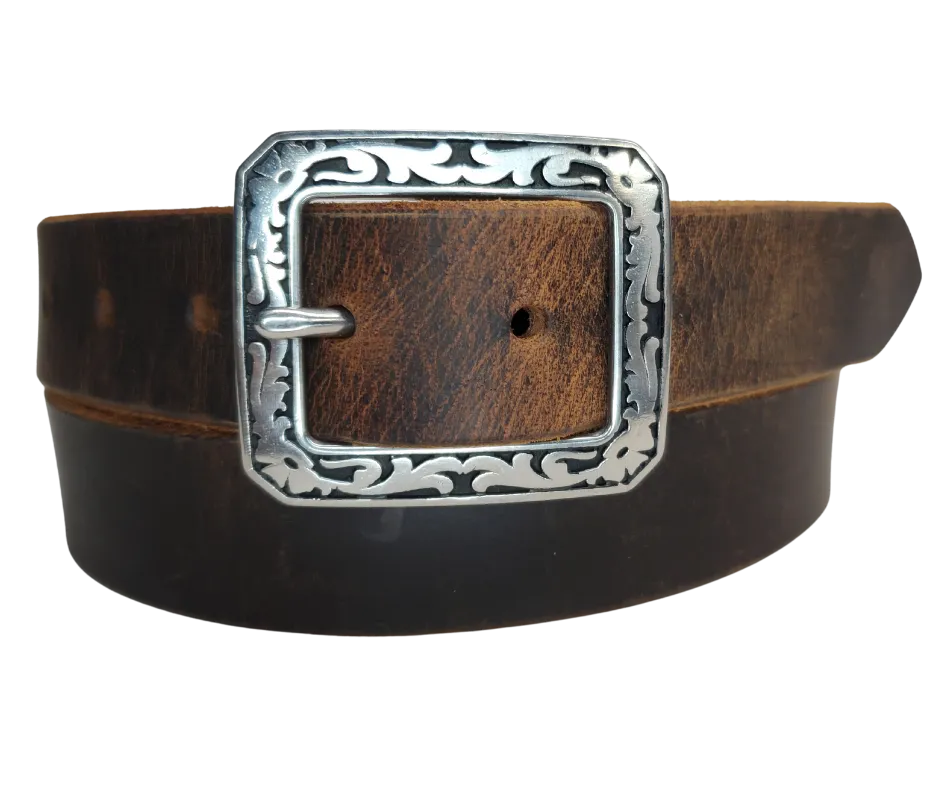 "The Denver" 1 1/4" Leather Belt