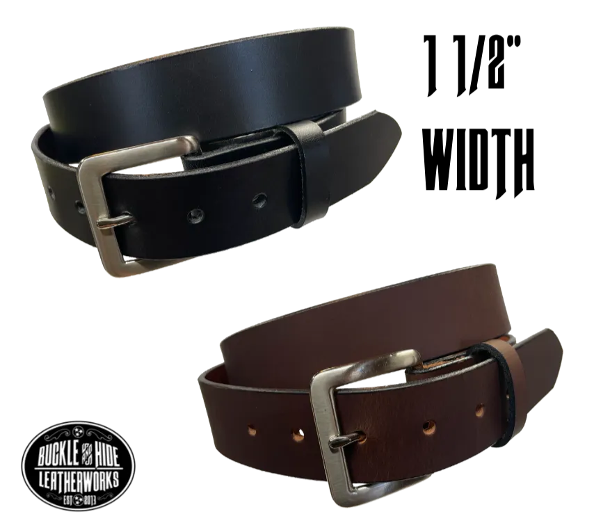 "The Scranton" 1 1/2" Leather Dress Belt