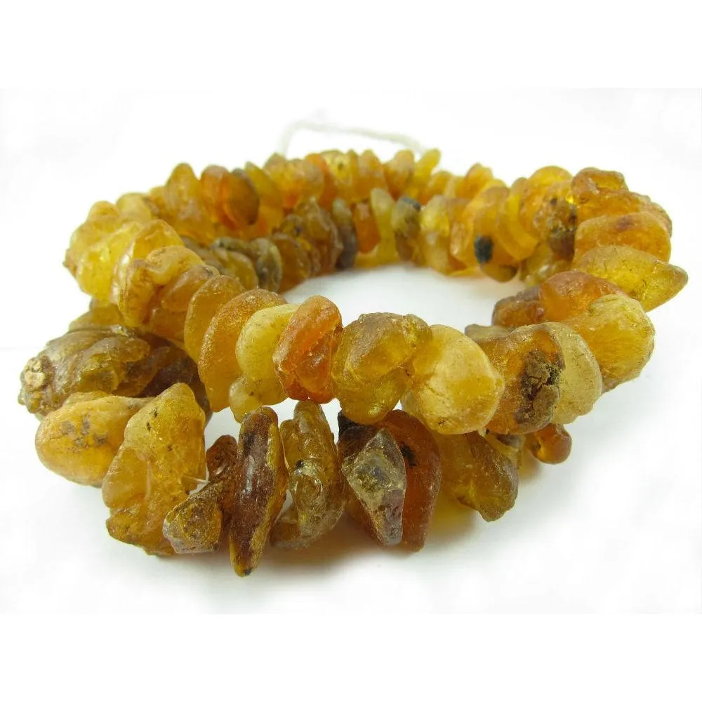 "Water Amber" Nuggets Strand / Necklace