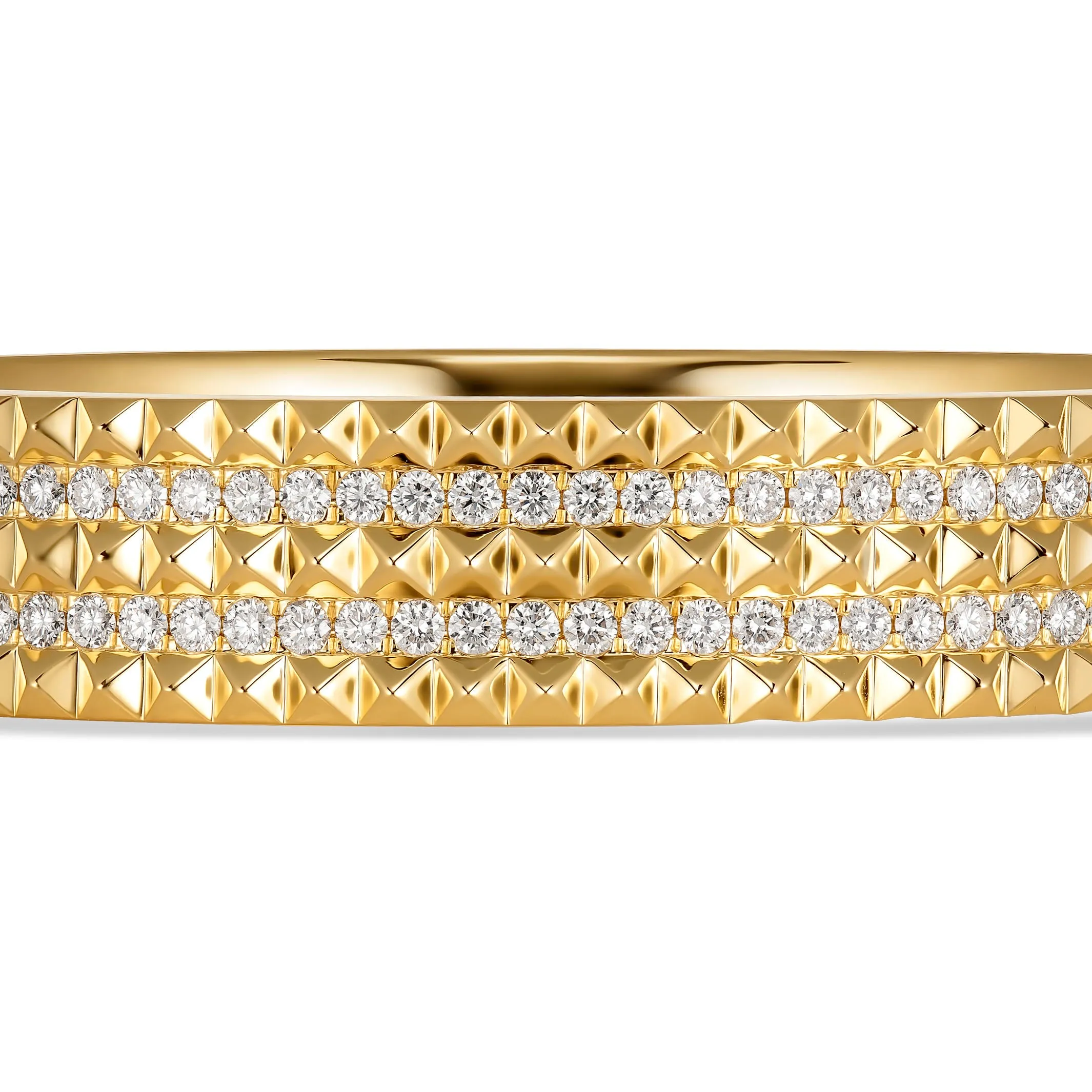 R.08® Bold Diamond Bangle | Yellow Gold