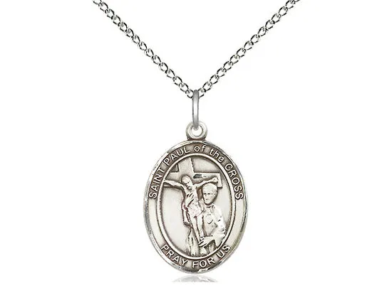 Saint Paul Of The Cross Silver Pendant And Chain