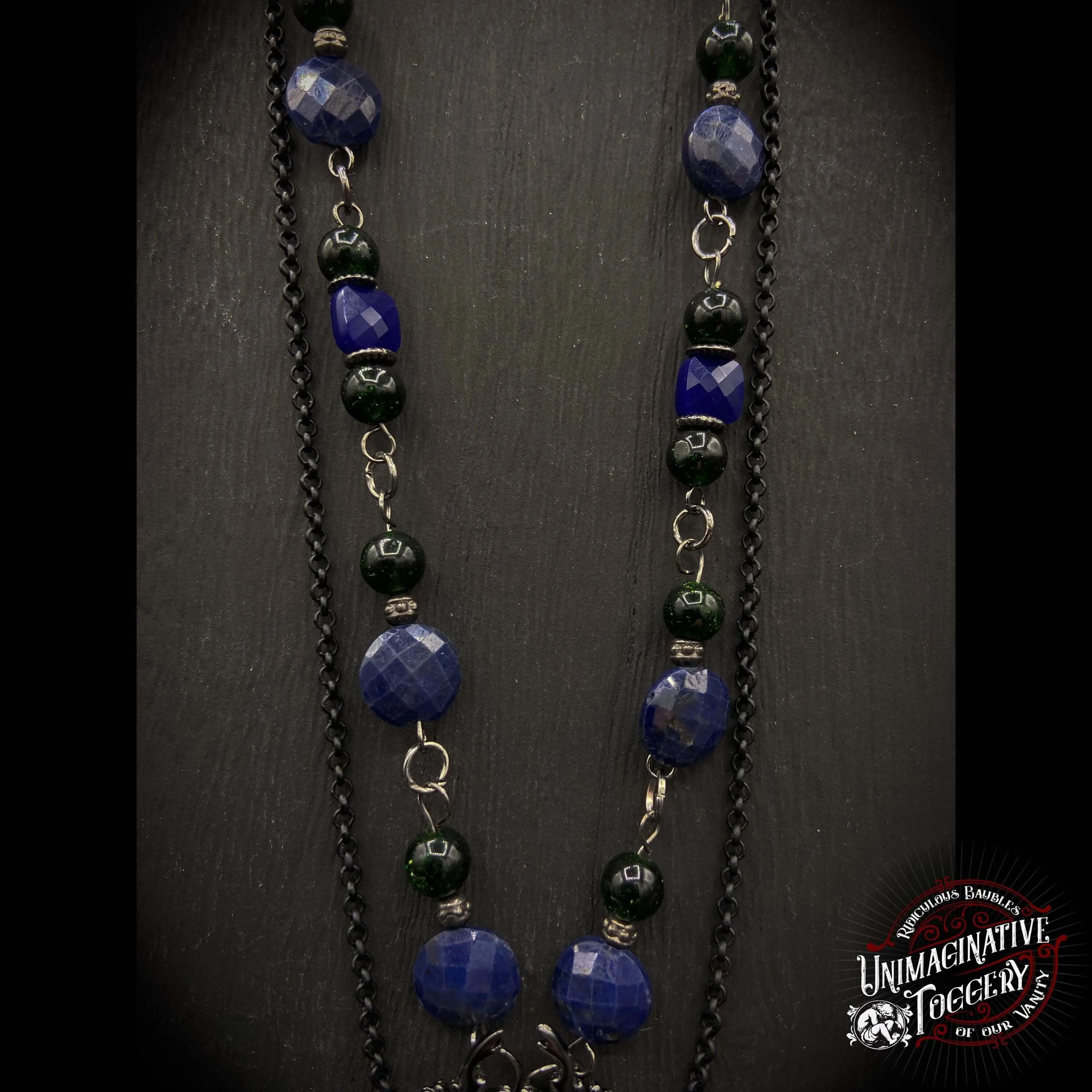 Sapphire Beetle necklace