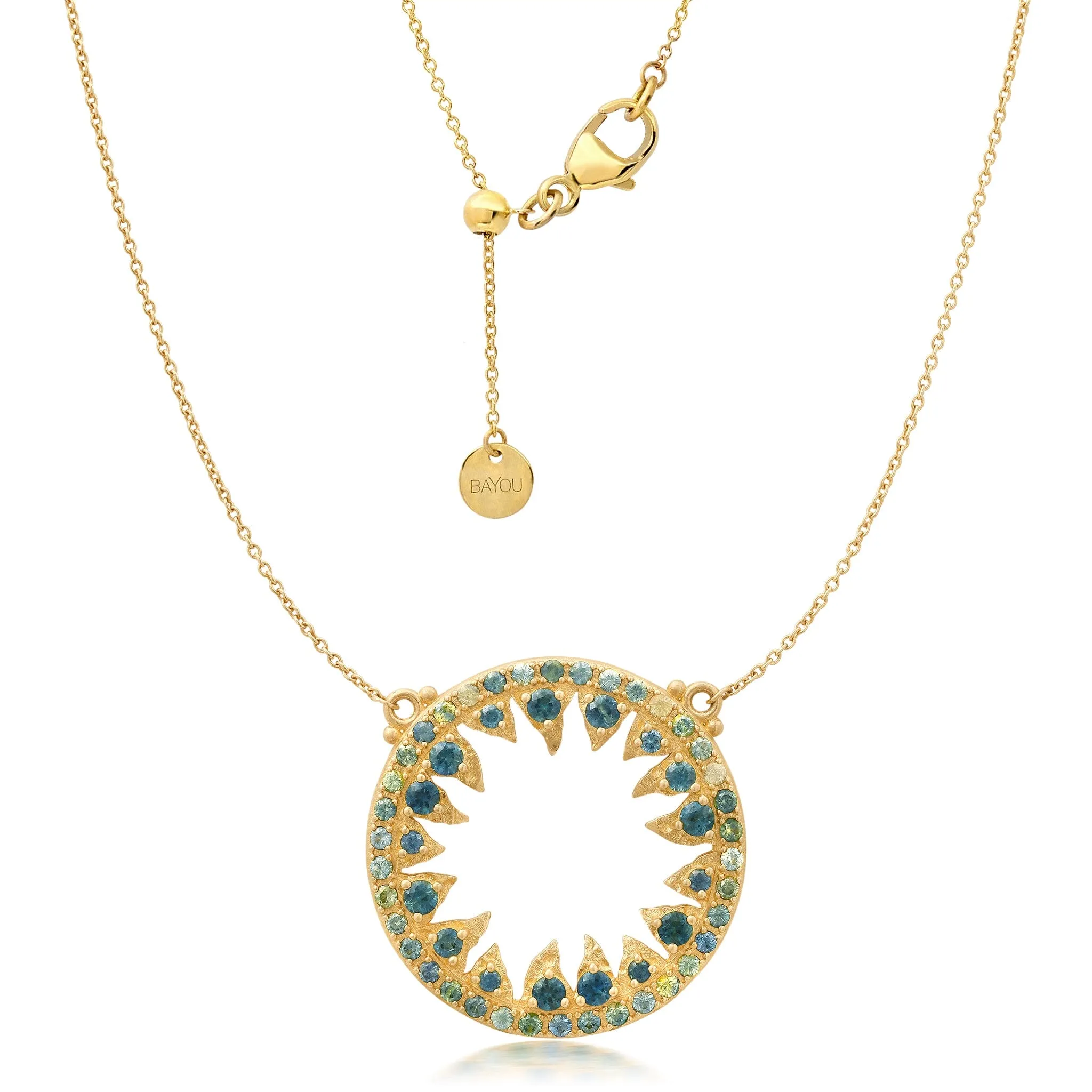 Sapphire Sun Necklace