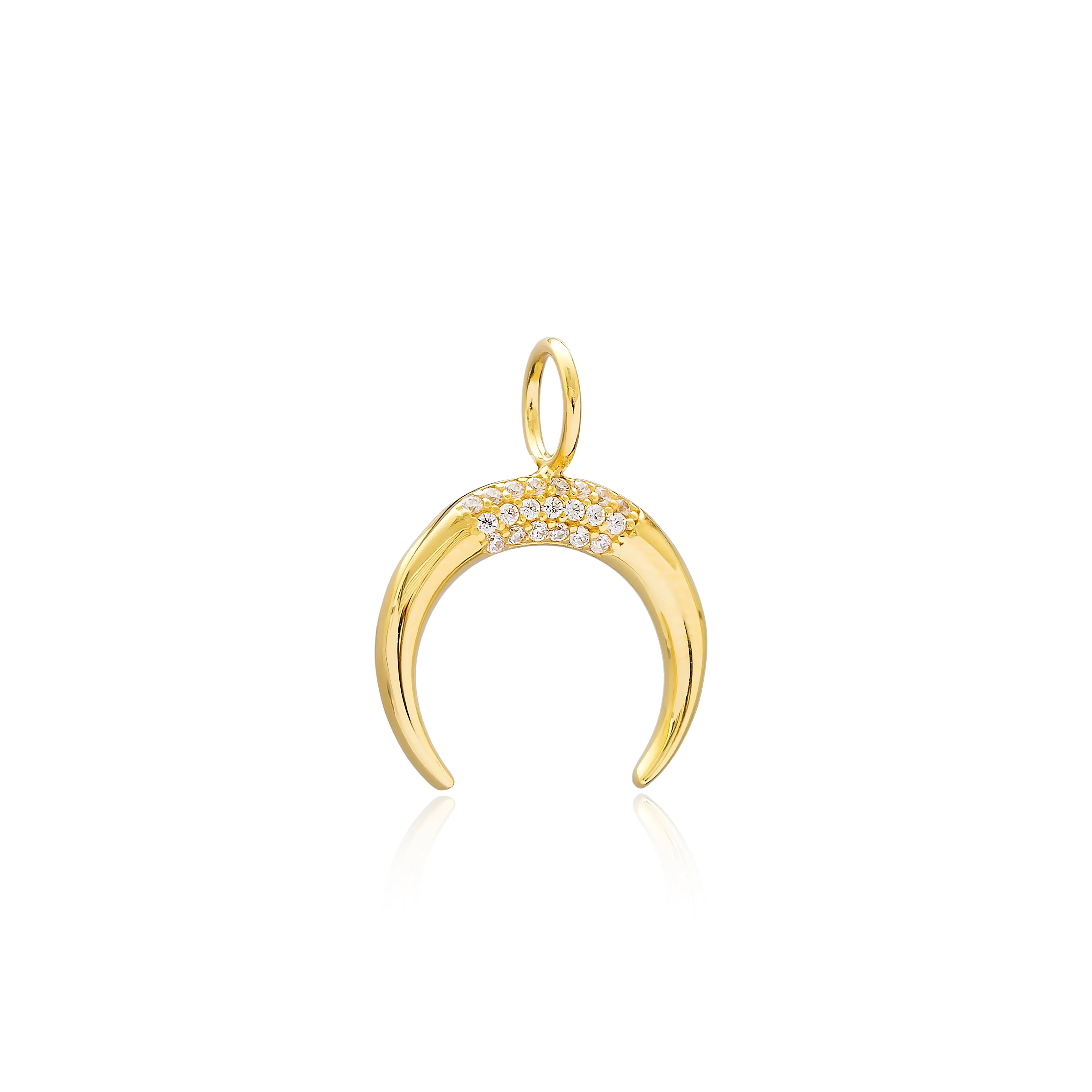 Sarah Stretton Horn Charm in Gold