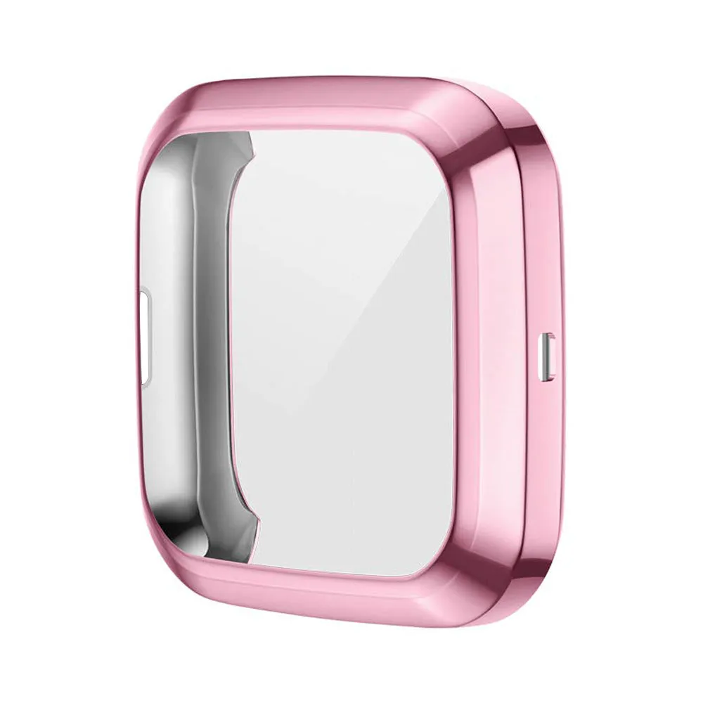 Screen Protector Soft Cover for Fitbit Versa 3 2 1/ Sense Watch Case Lightweight Tpu Bumper Scratch-resistant Shell Accessories