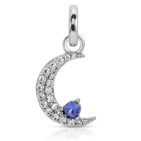 September Sapphire Birthstone Charm - Moon (Rewards Store)