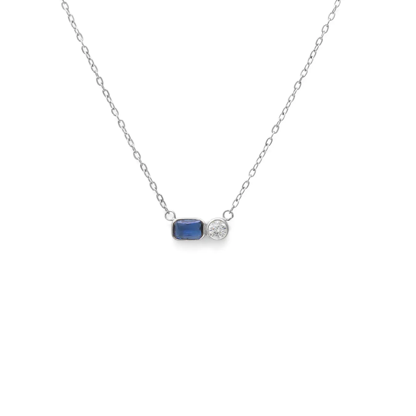 September Sapphire Birthstone Gift Set - Silver