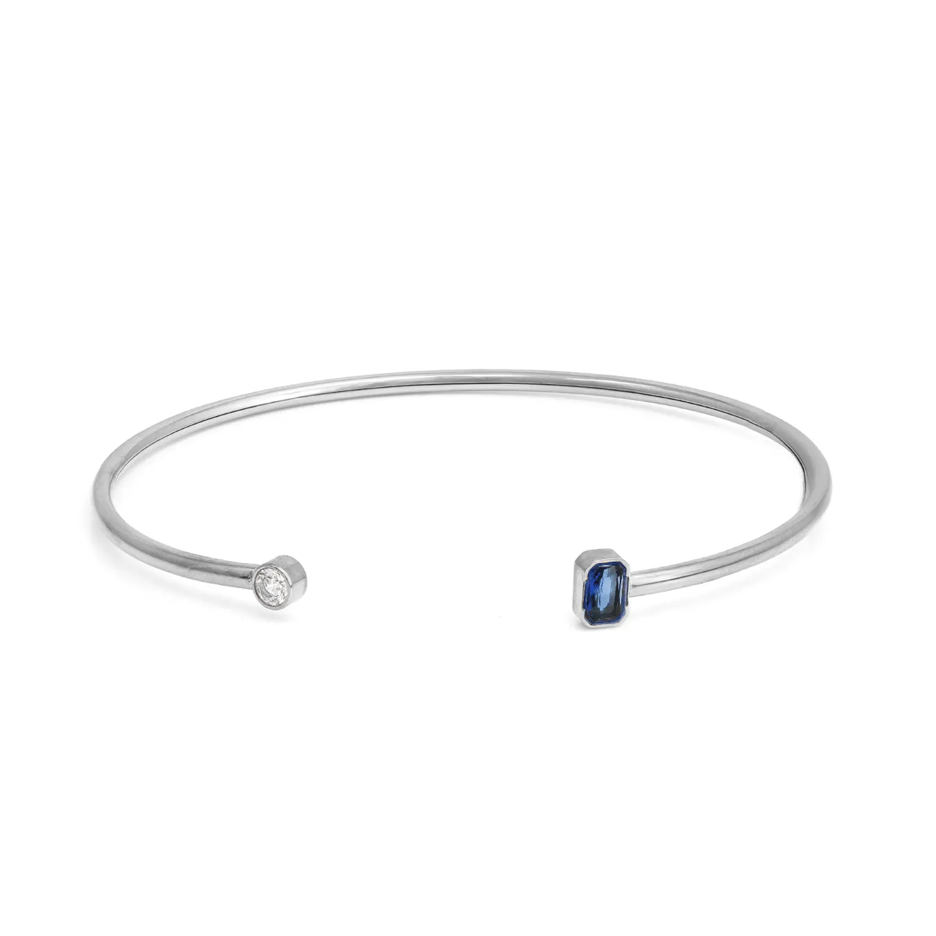 September Sapphire Birthstone Gift Set - Silver