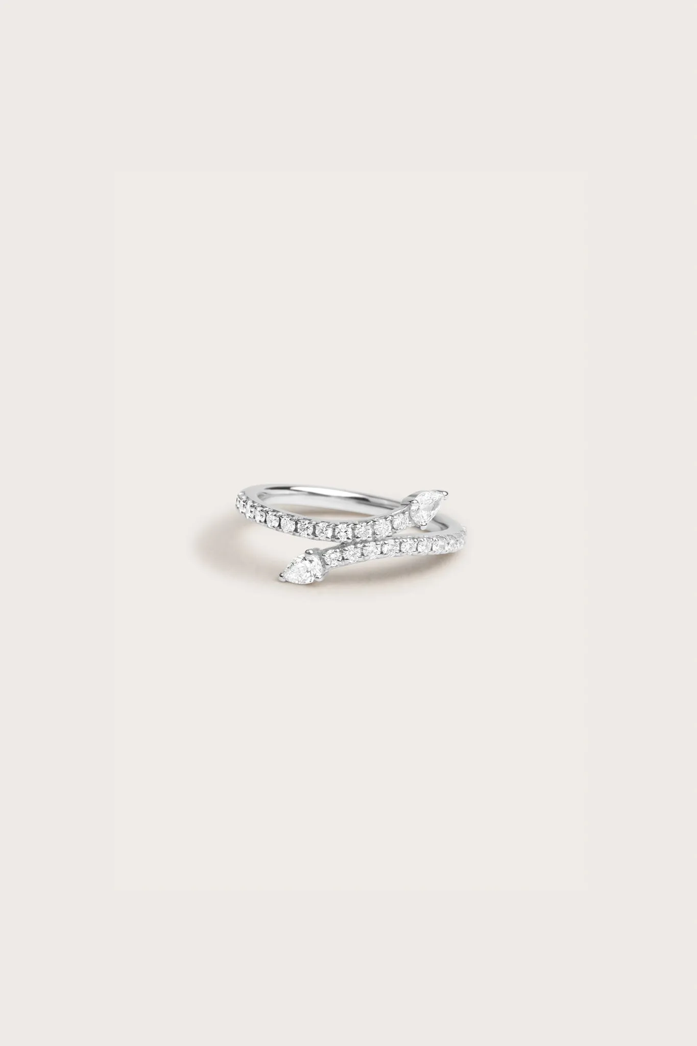 Serpent Diamond Ring