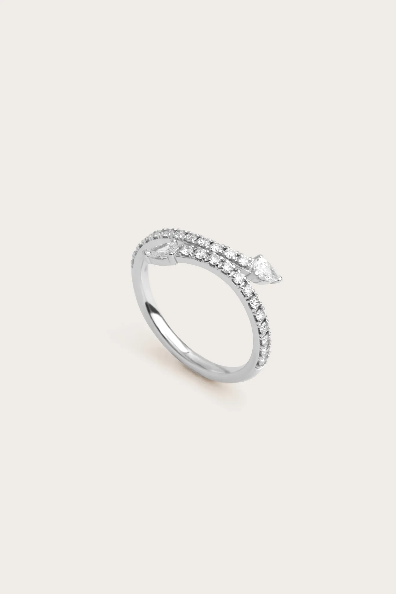 Serpent Diamond Ring