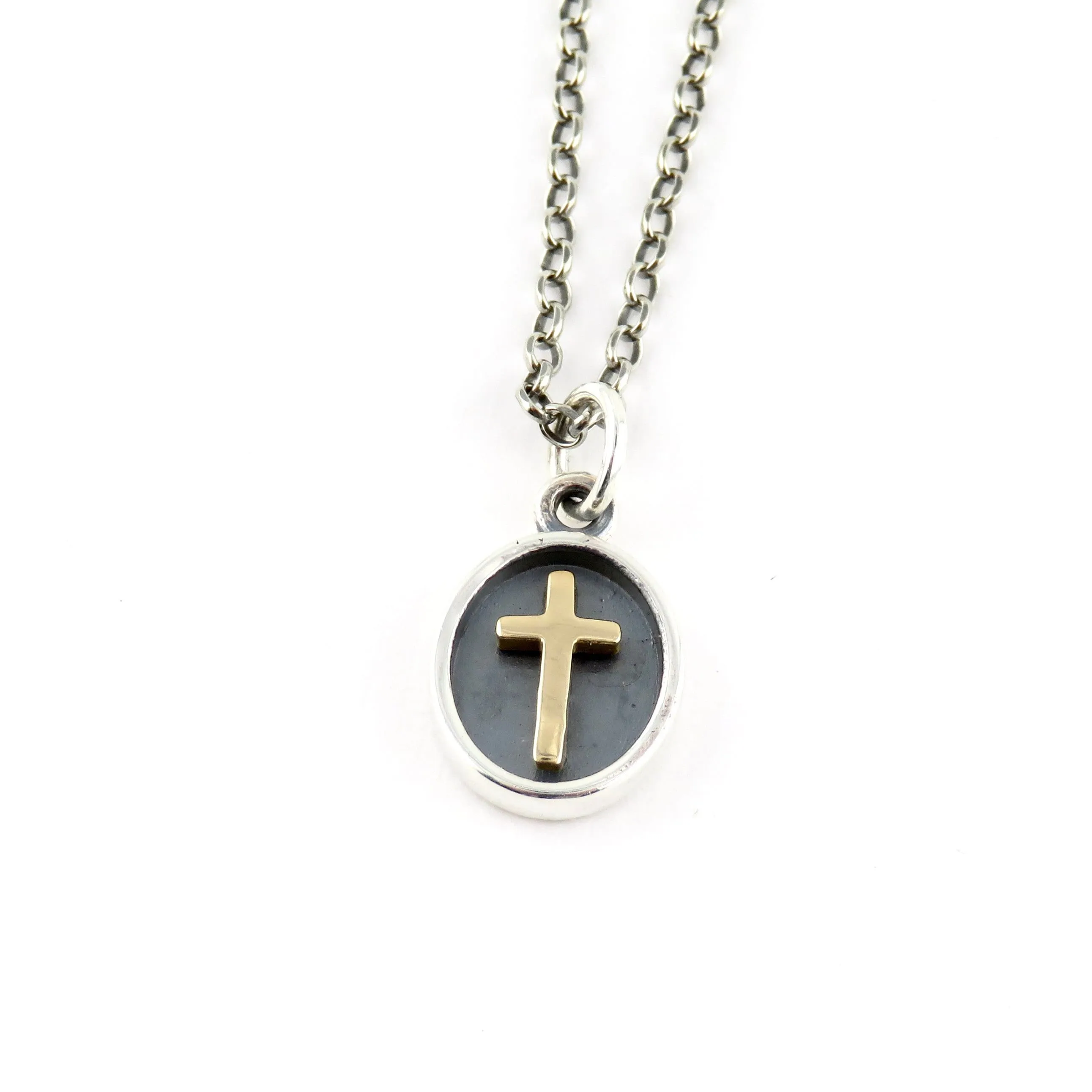 Shadow Box Cross Necklace