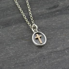 Shadow Box Cross Necklace