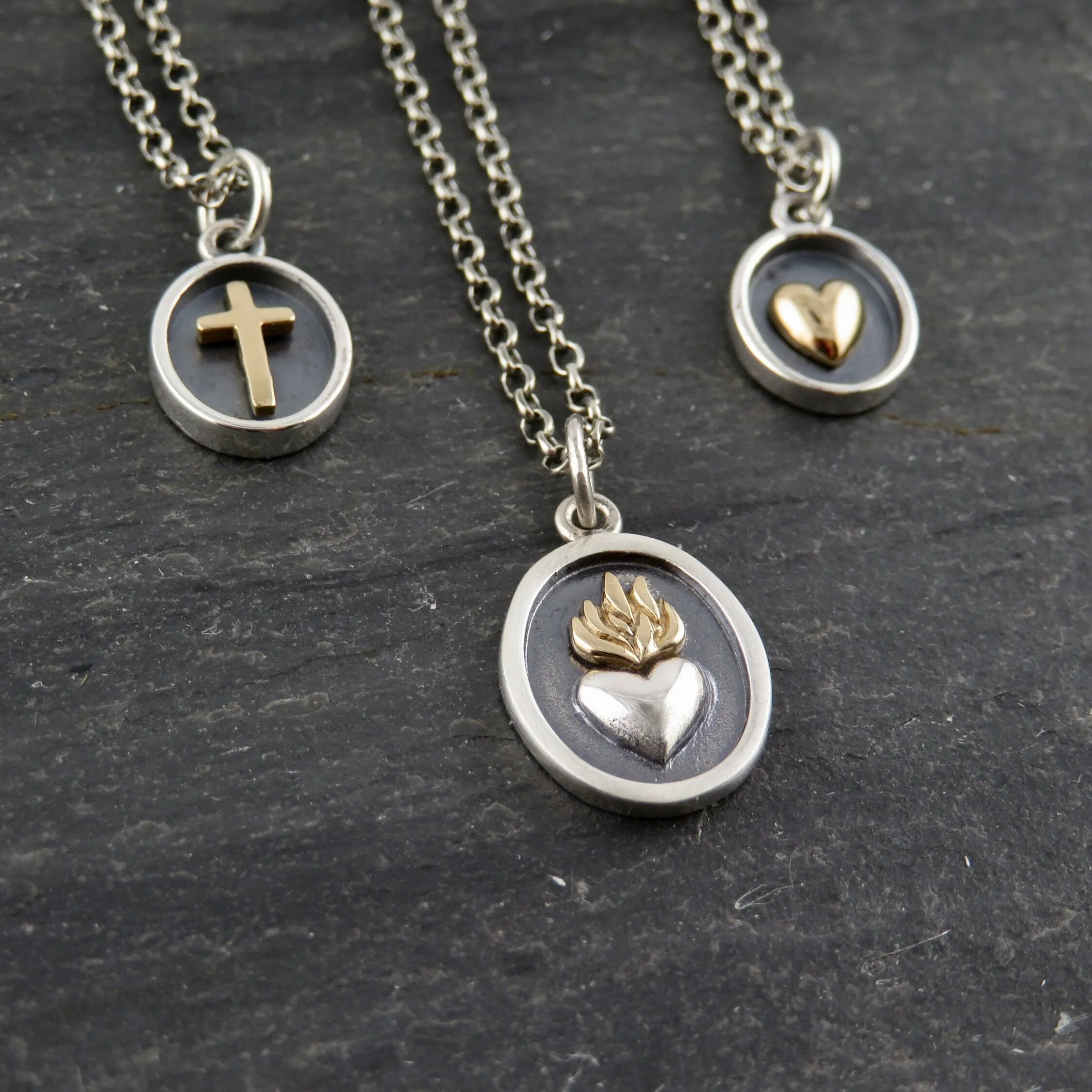 Shadow Box Cross Necklace