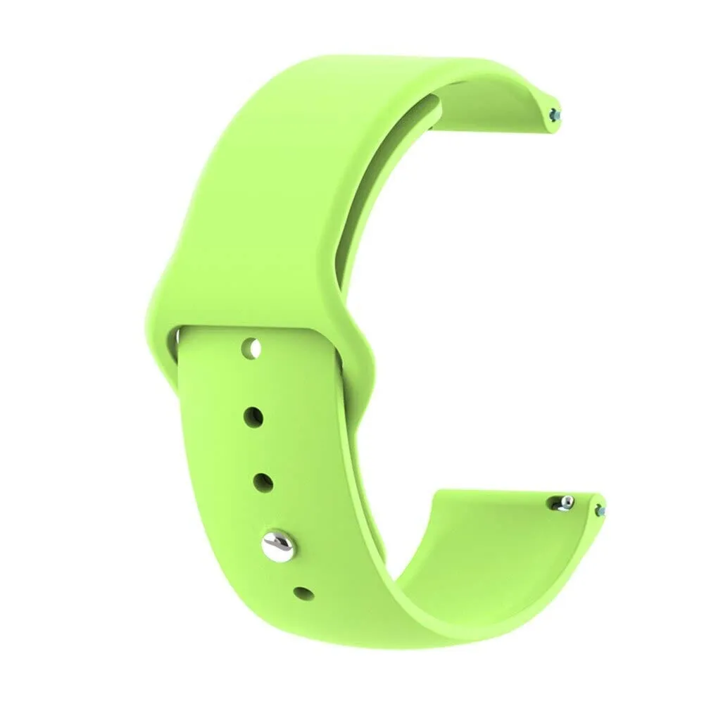 Silicone Button Style Watch Straps Compatible with Xiaomi Amazfit Smart Watch, Smart Watch 2