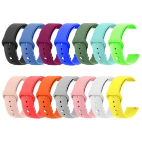 Silicone Button Style Watch Straps Compatible with Xiaomi Amazfit Smart Watch, Smart Watch 2