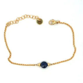 silk road - sapphire coin charm bracelet