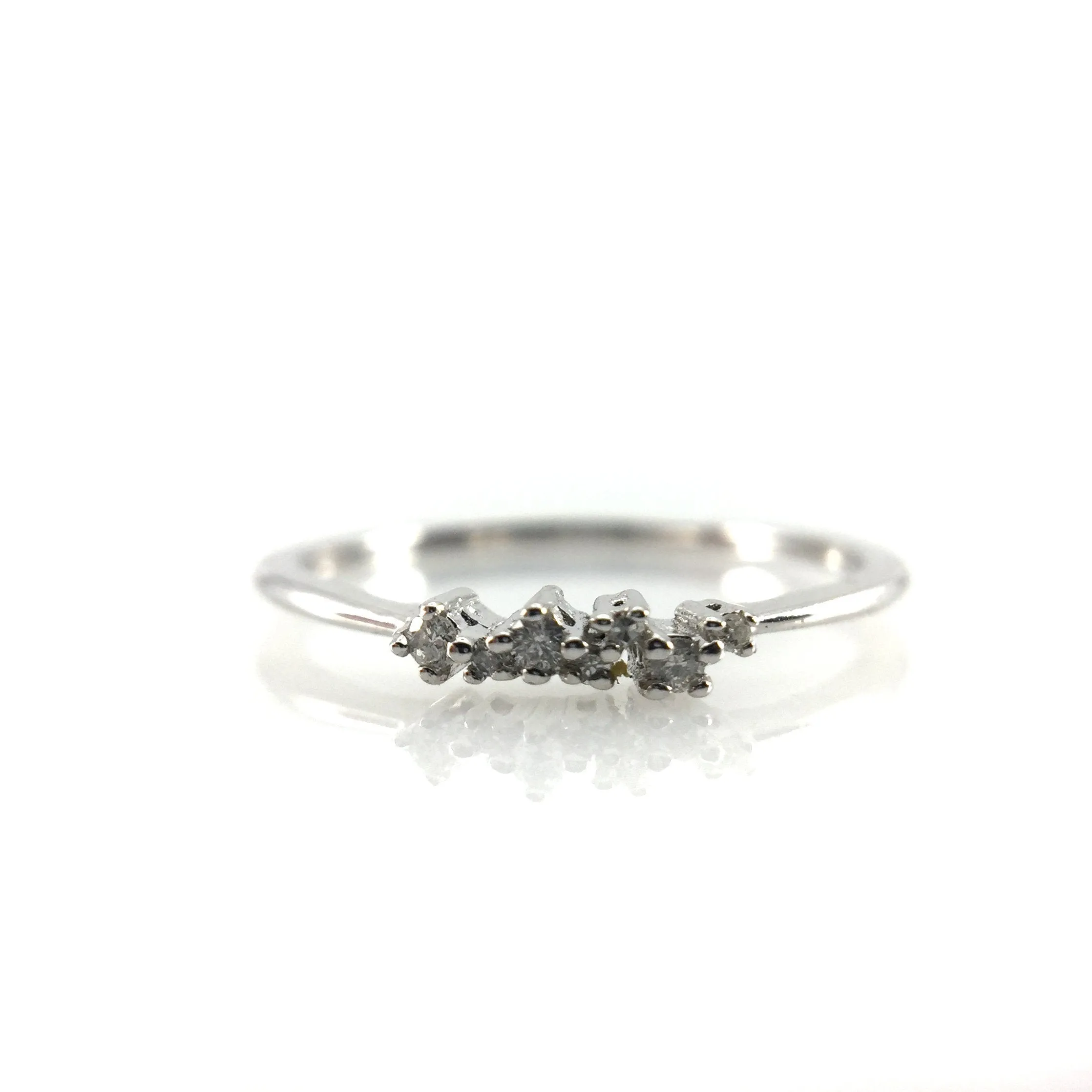 Silver & Diamond Ring