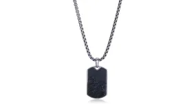 Silver Dog Tag Necklace