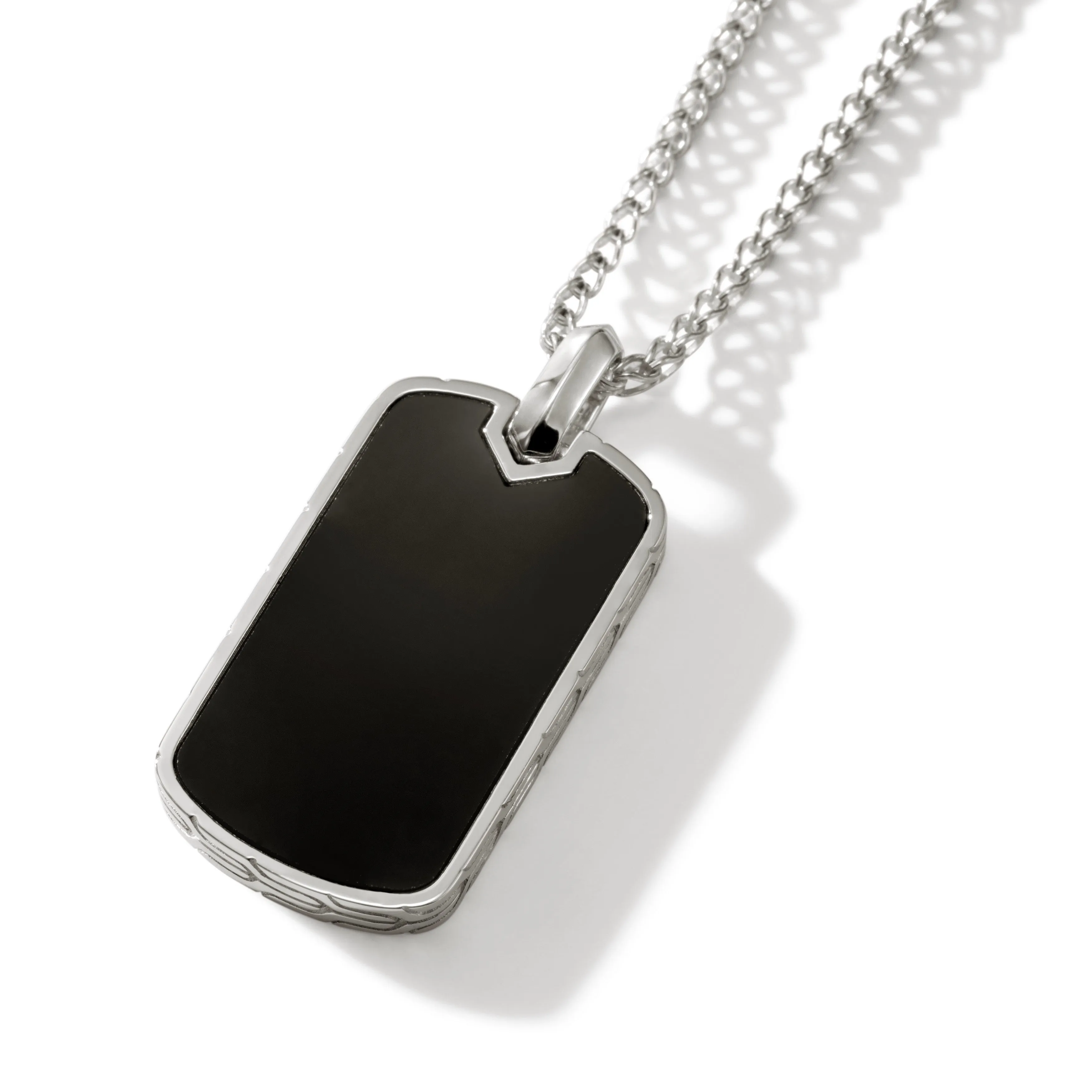 Silver Dog Tag Pendant