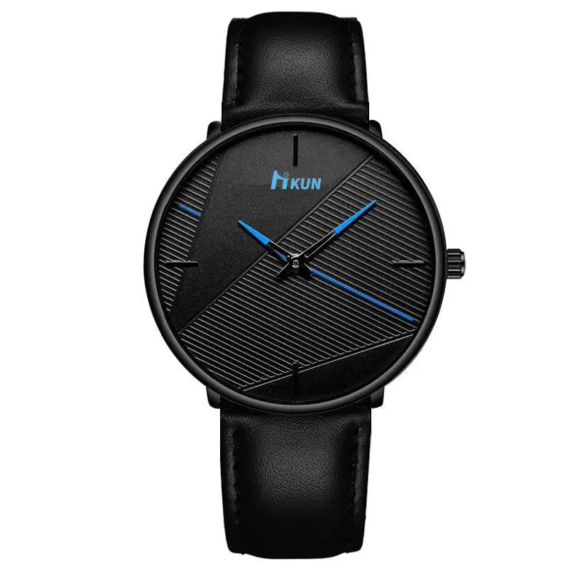 Simple Men's Mesh Strap Watch Fashion Trend Belt Quartz Wrist Watch