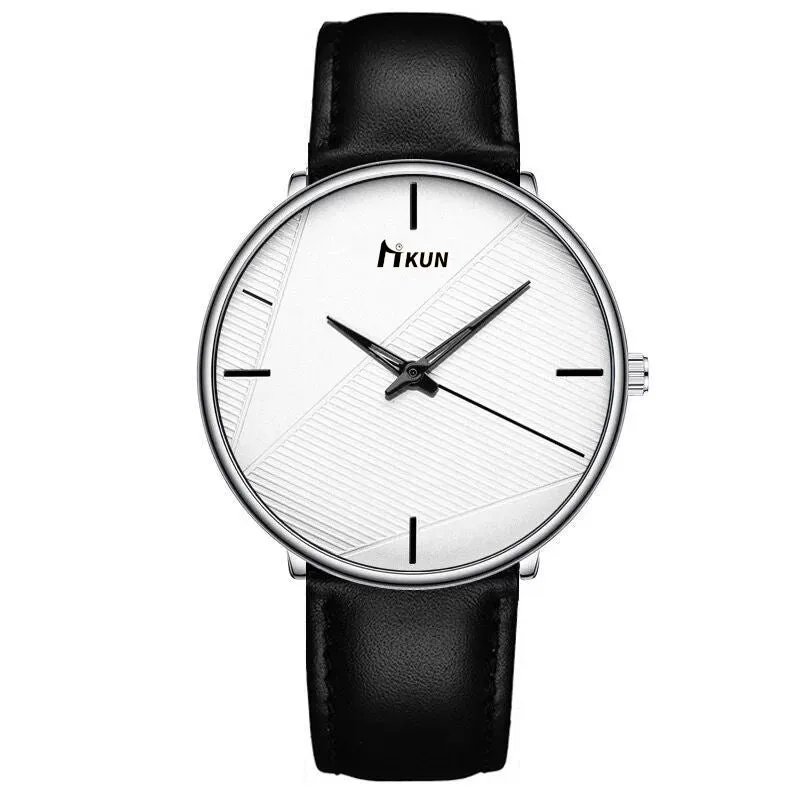 Simple Men's Mesh Strap Watch Fashion Trend Belt Quartz Wrist Watch