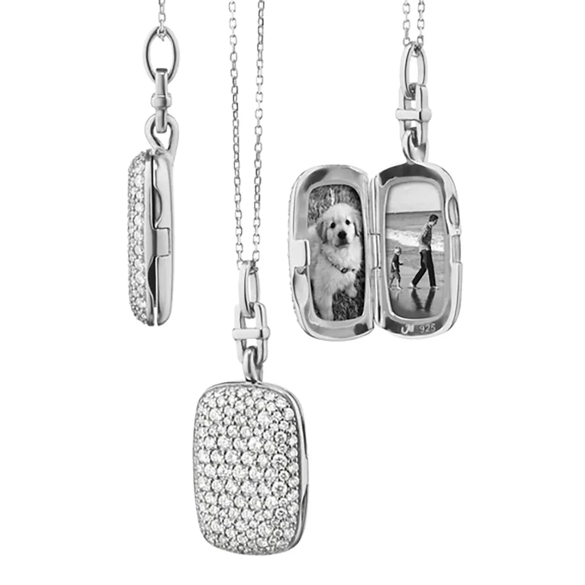 Slim Fran Sterling Silver Locket Necklace