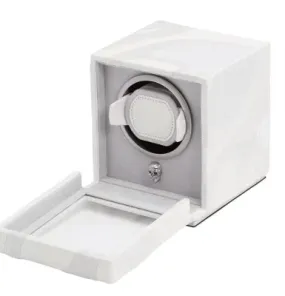 Small Watch Winder White Skull