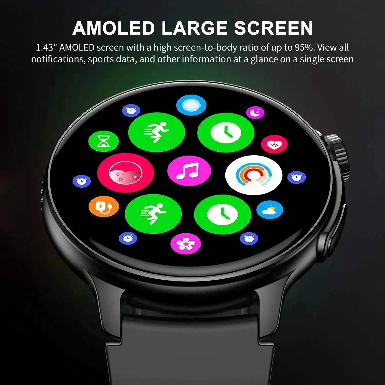 Smart Watch with 1.43-Inch AMOLED Display | Gifts for Guys