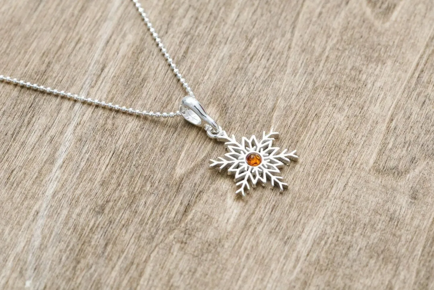 Snowflake Charm Pendant