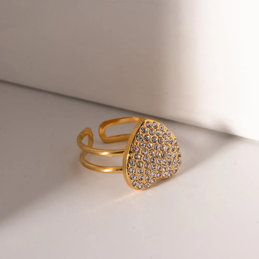 Sparkle Heart Ring