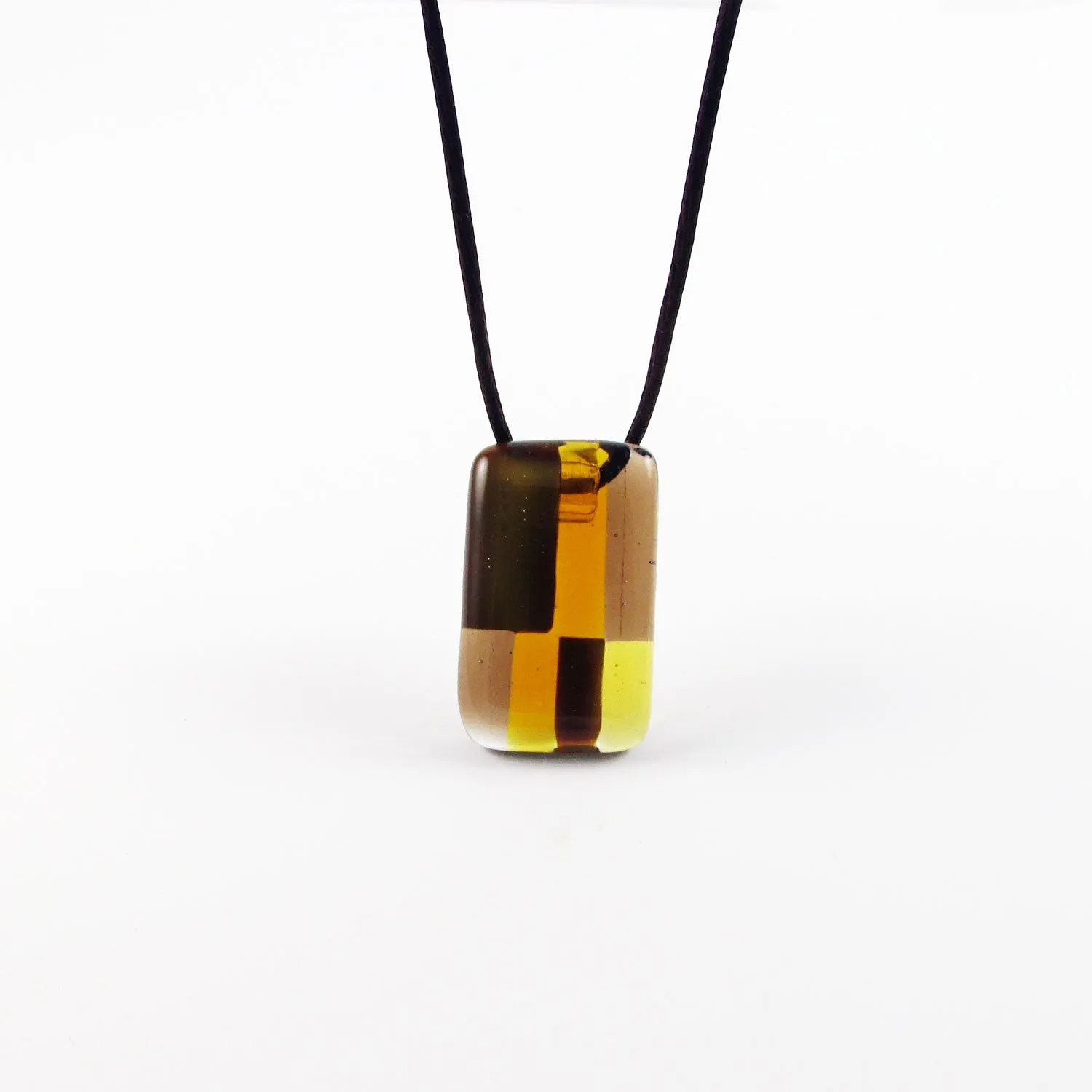 Spezi Mini Glass Pendant - Amber