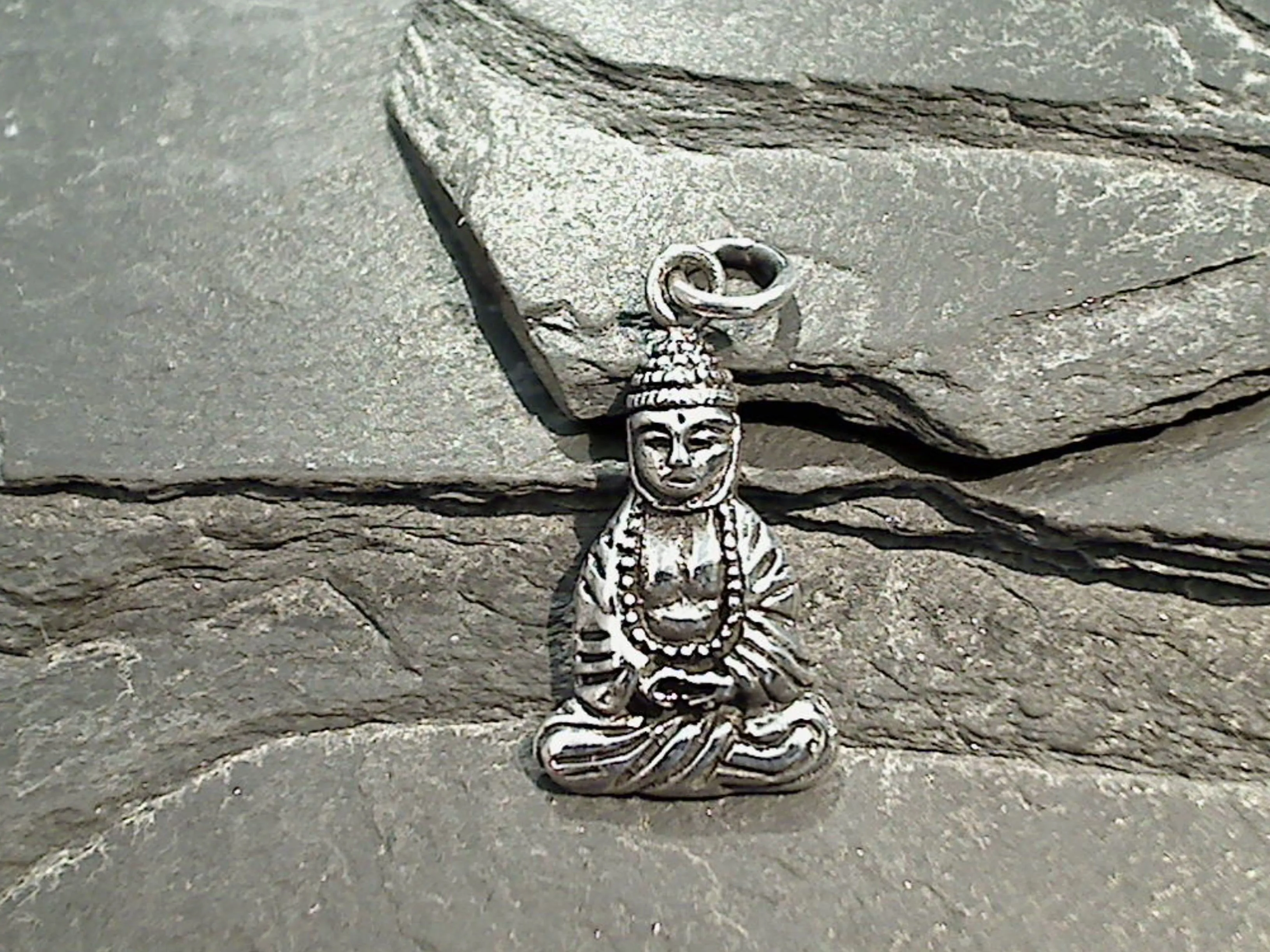 Sterling Silver Buddha Pendant