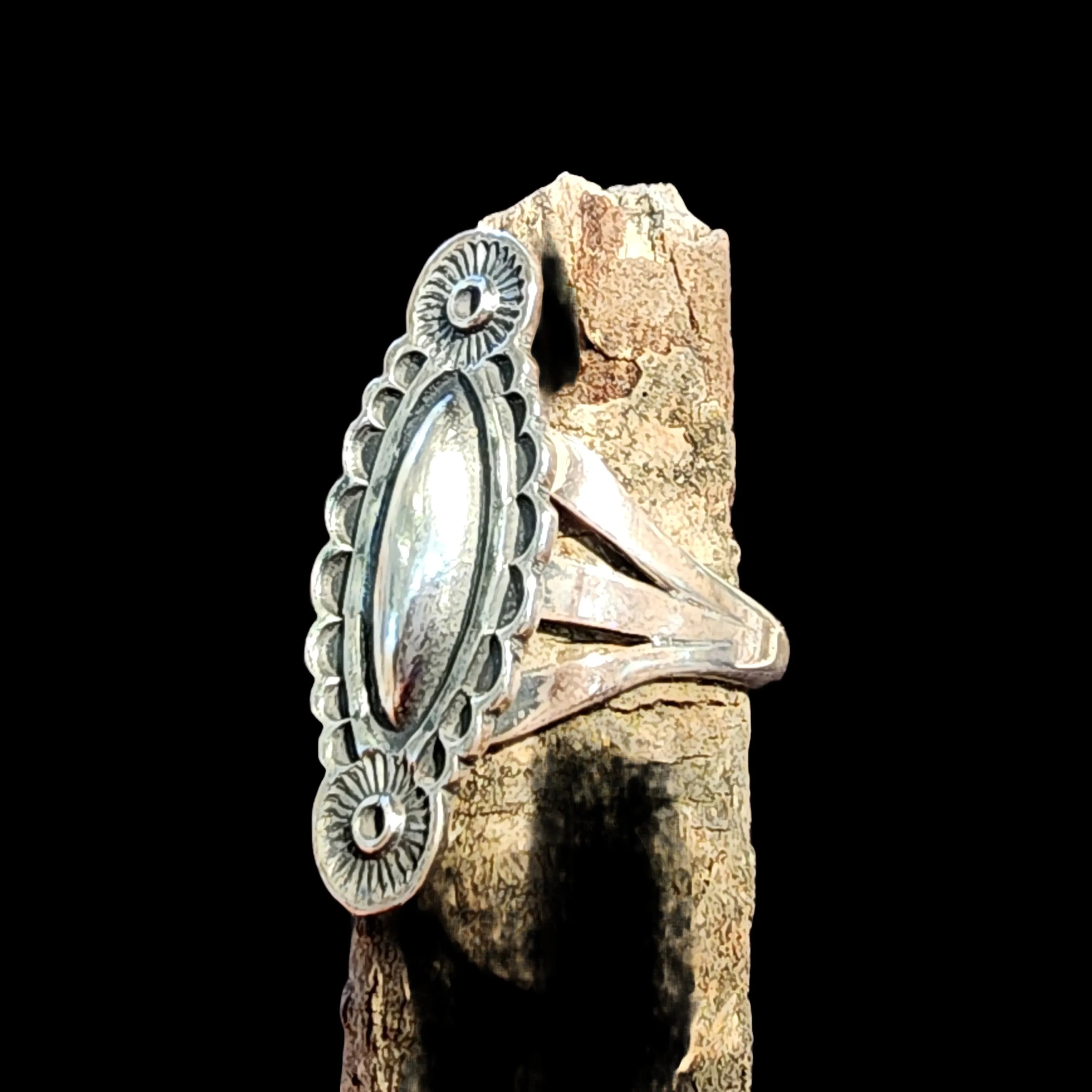 Sterling Silver Repousse Ring