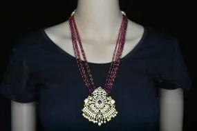 Stunning Gajraj Vibrant pendant set