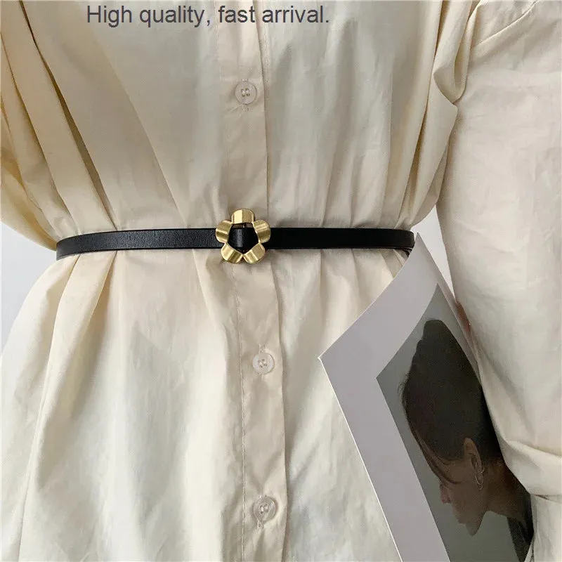 Stylish Thin Women's Belt - Versatile, Soft, and Perfect