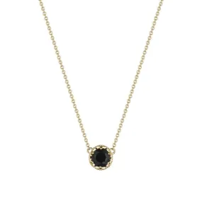 Tacori Petite Crescent Station Necklace featuring Black Onyx SN23719FY