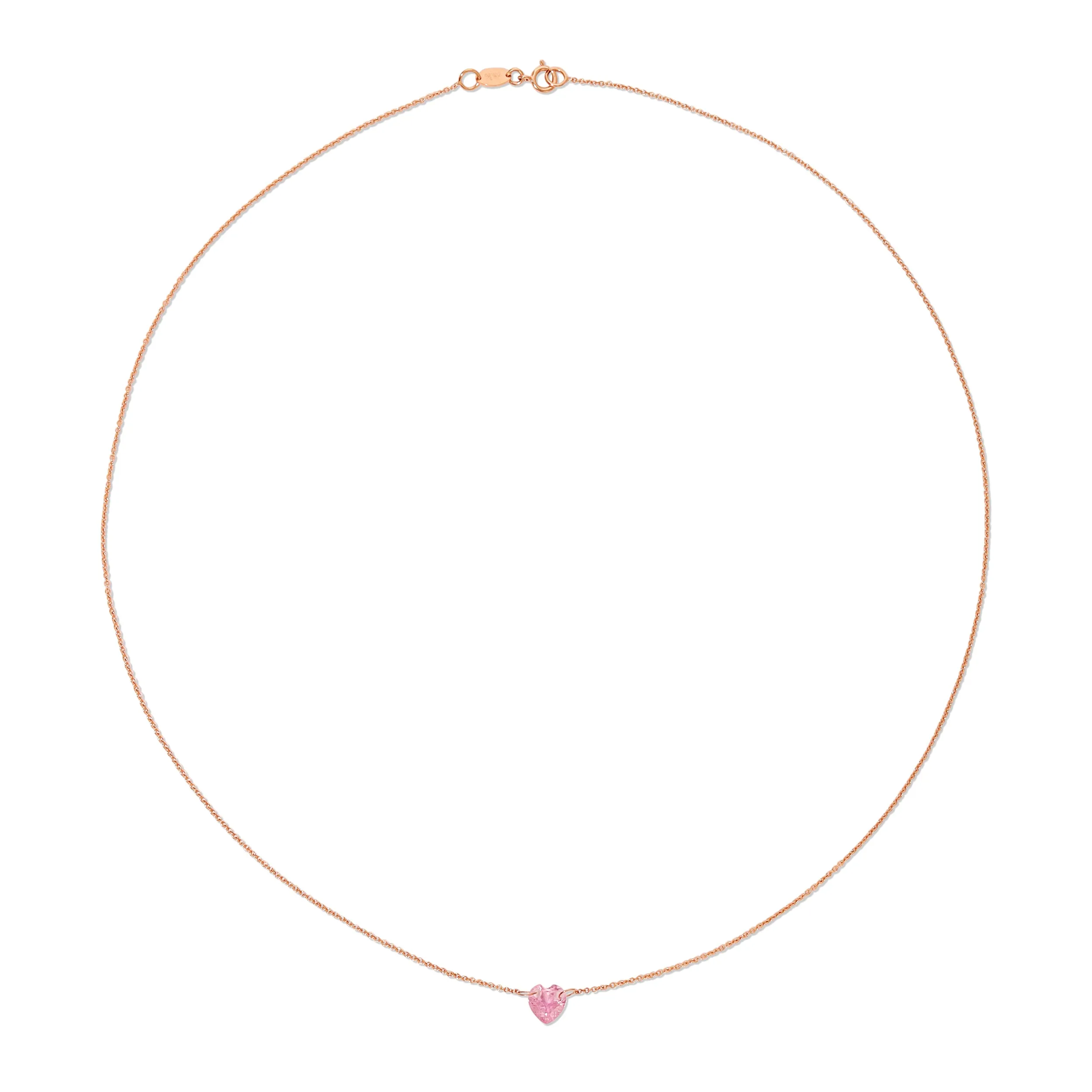 The Sweetheart Necklace - Pink Sapphire