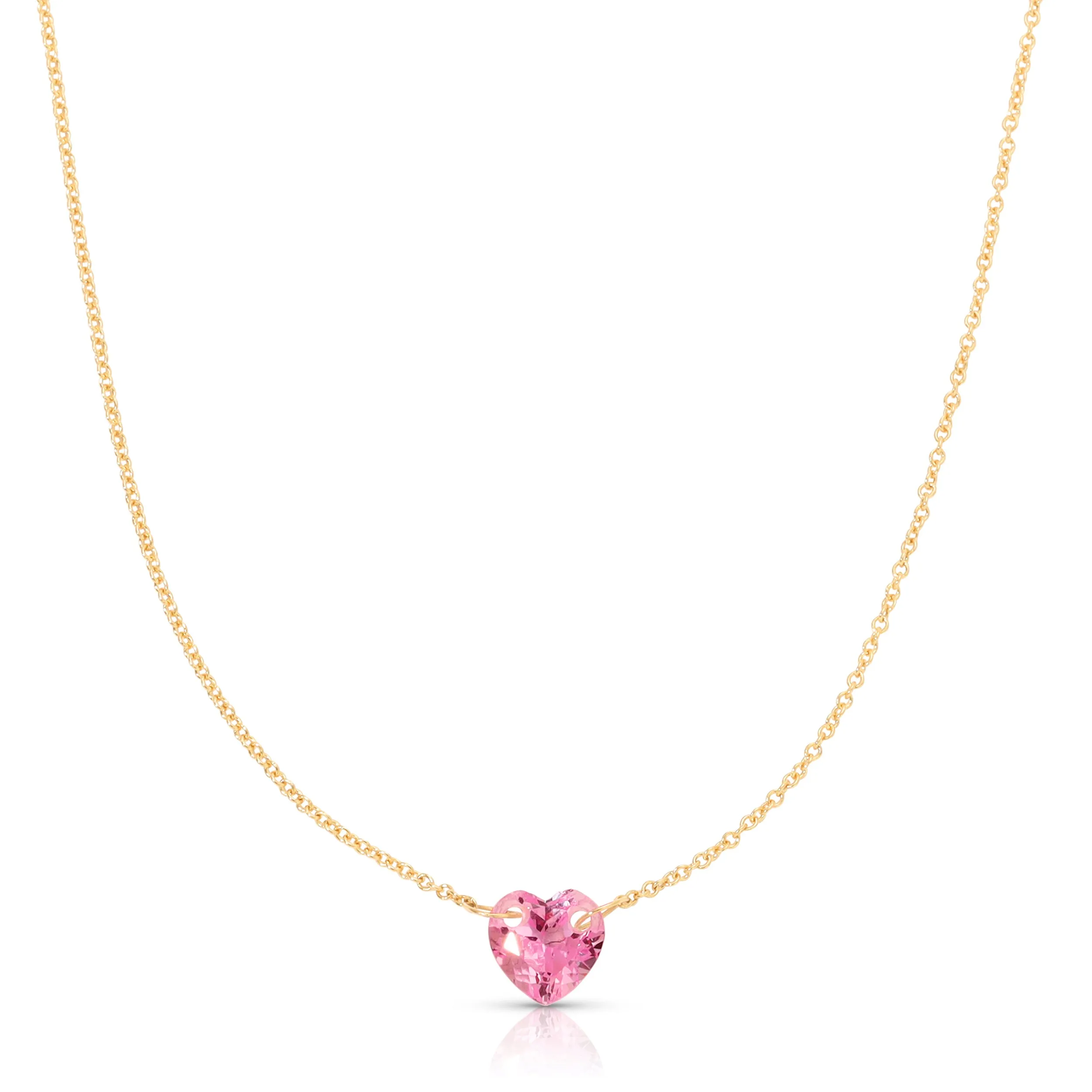 The Sweetheart Necklace - Pink Sapphire