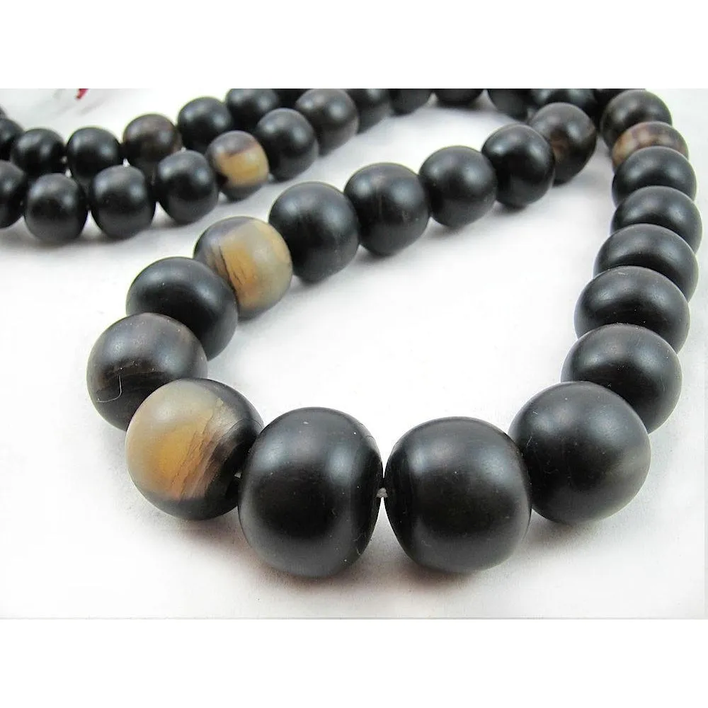 Tiv Buffalo Horn Graduated Rounds Necklace