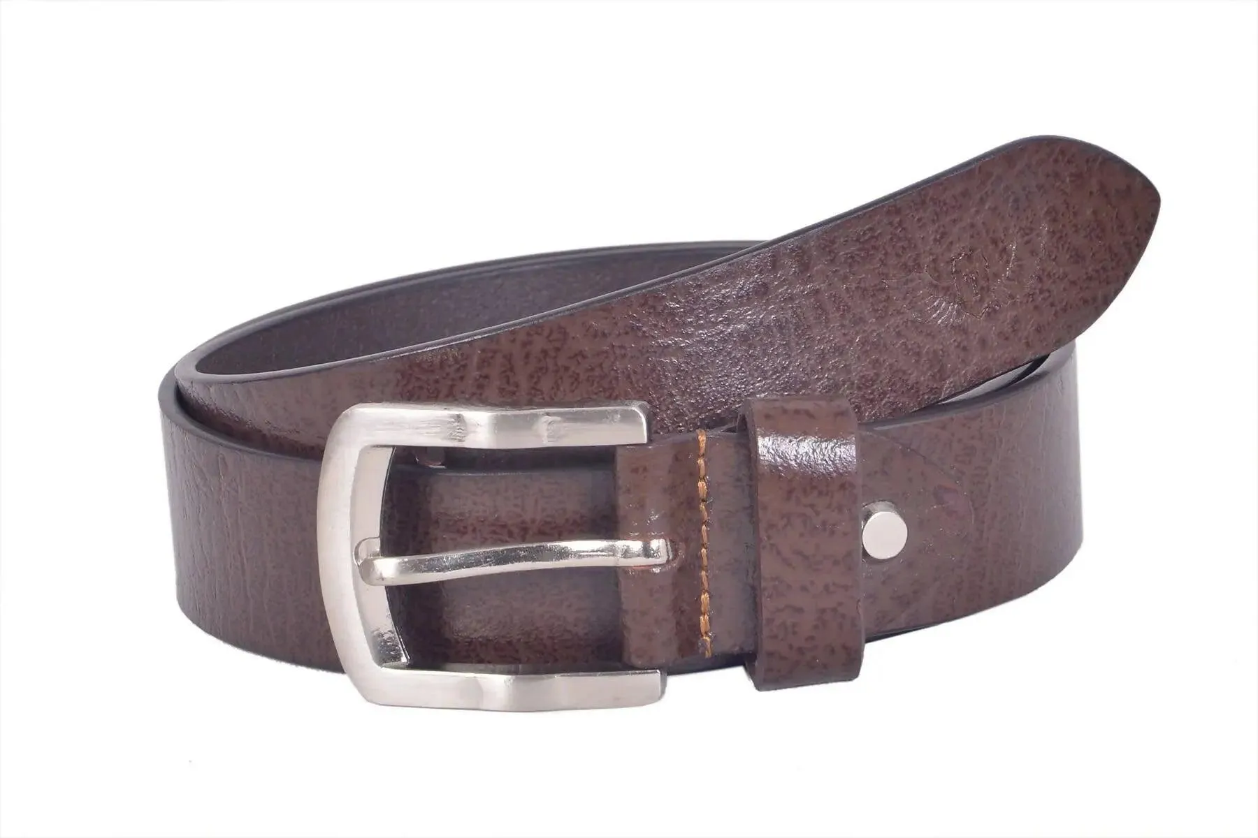 TLP Leather Belt for Men Colour - Brown (SKU BELT-10010)