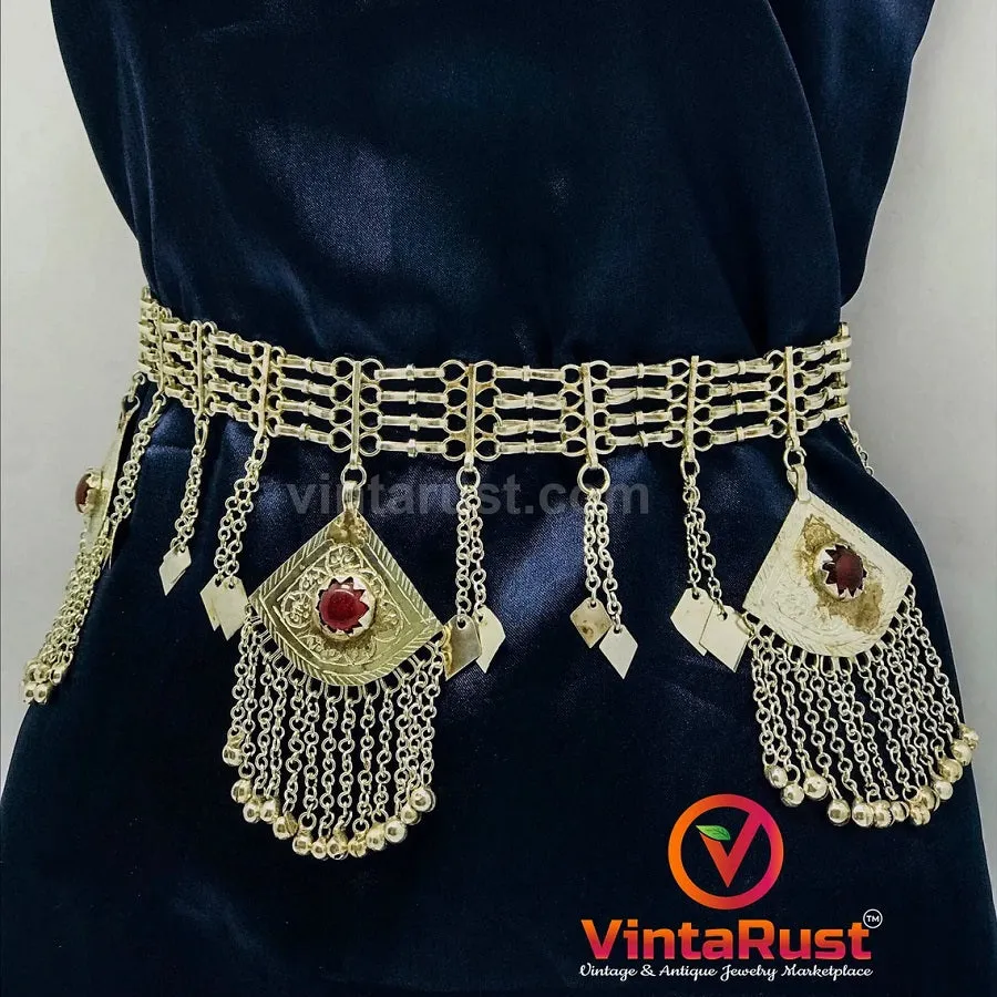 Tribal Boho Chain Kuchi Belly Dance Belt