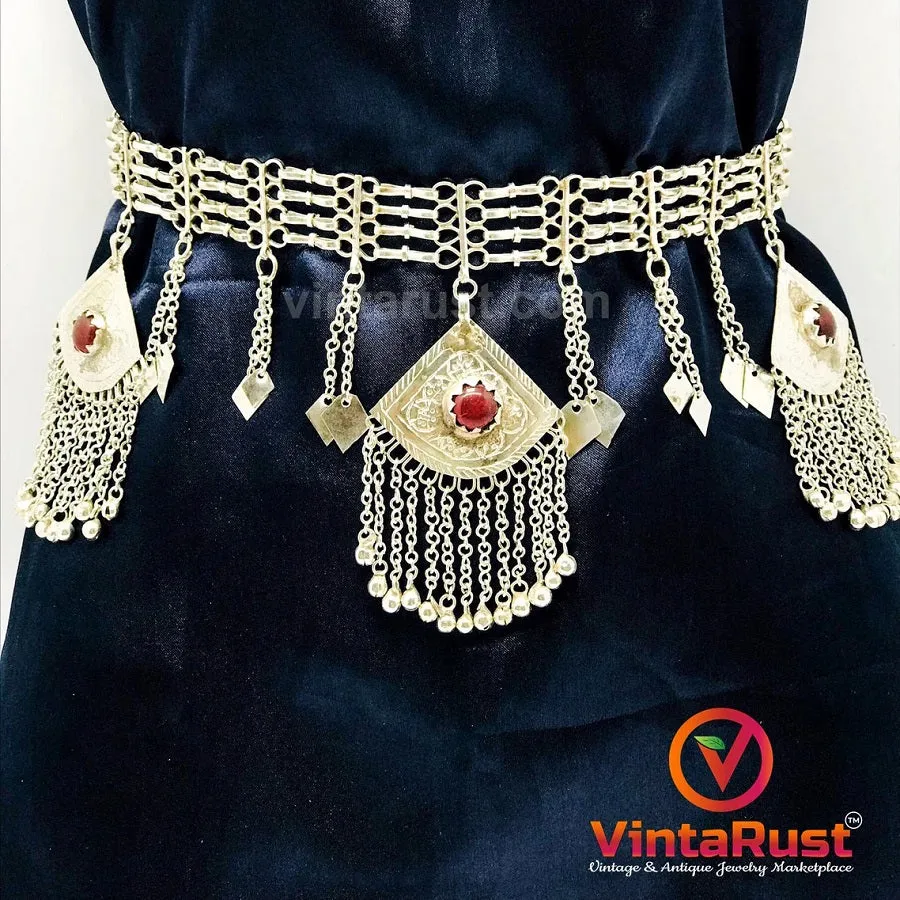 Tribal Boho Chain Kuchi Belly Dance Belt