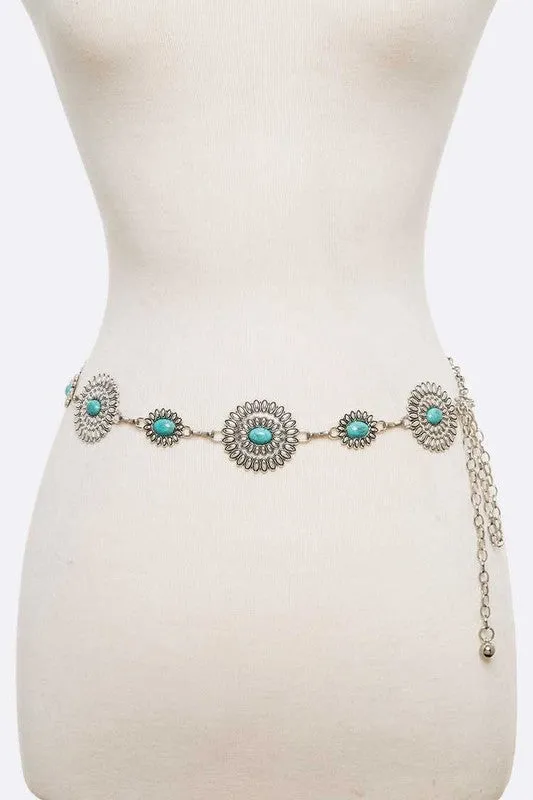 Turquoise Western Chain Belt