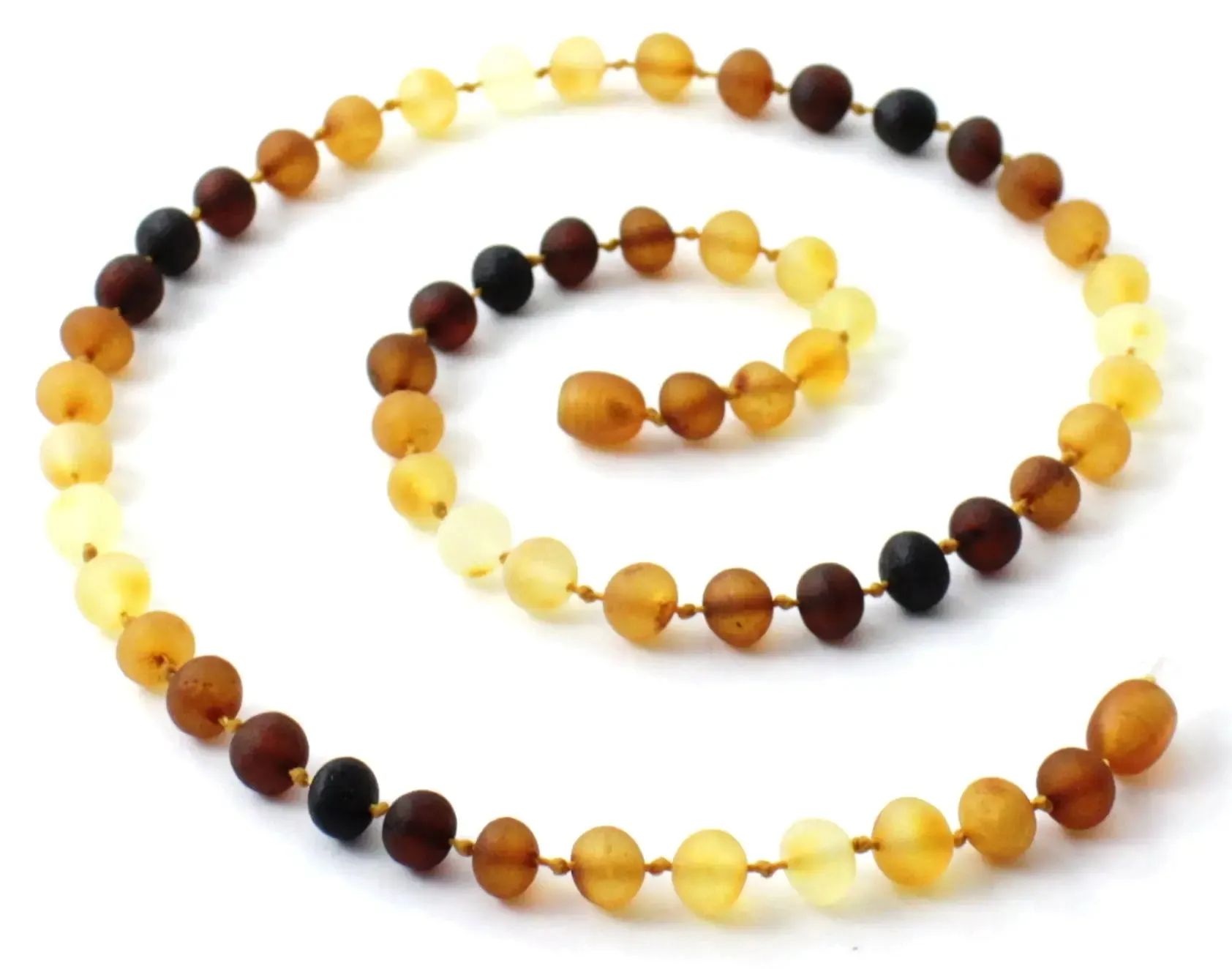 Unpolished Amber Adult Necklace Multi Color Various Sizes