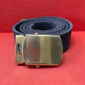 US Army Black Web Belt with Brass Buckle