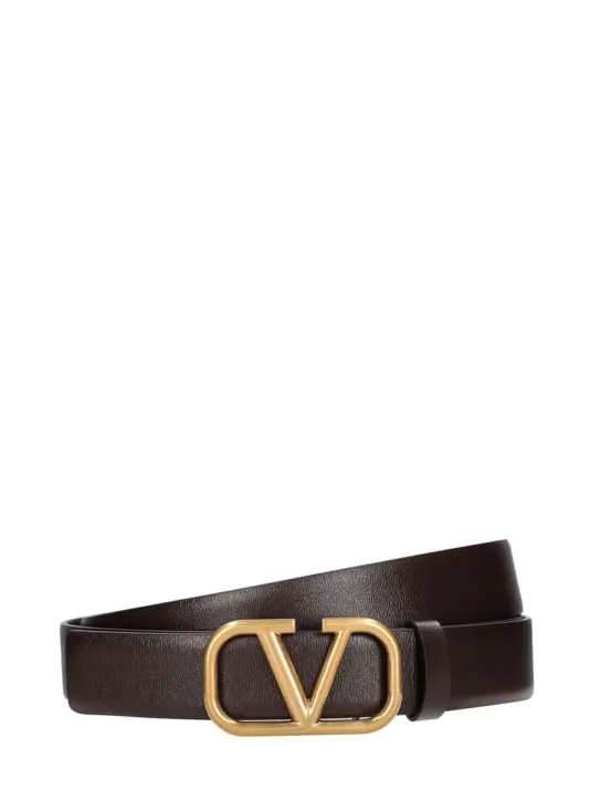 Valentino Garavani   30mm Logo leather belt 