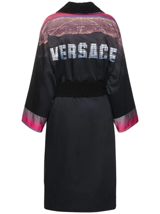 Versace   Heritage printed bathrobe 