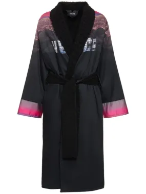 Versace   Heritage printed bathrobe 