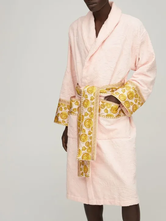 Versace   Medusa cotton bathrobe 