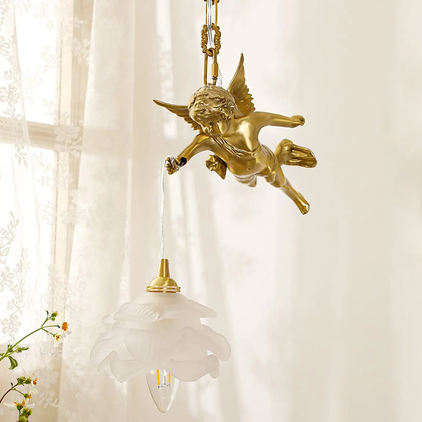 Vintage Angel Pendant Light